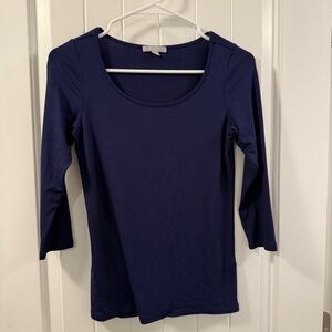Pure Collection Navy Modal Tops Set of 2 Women’s Size 2